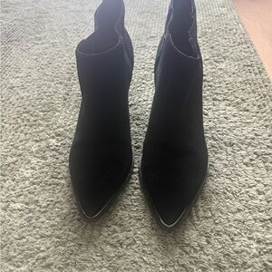Marc Fisher Sleek Black Ankle Booties